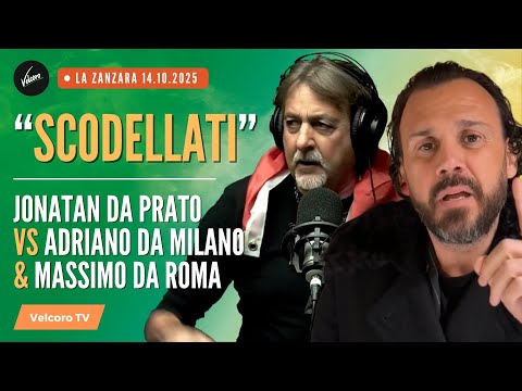 SCODELLATI - @JonatandaPrato vs Adriano da Milano & Massimo da Roma | La Zanzara del 14.10.2025