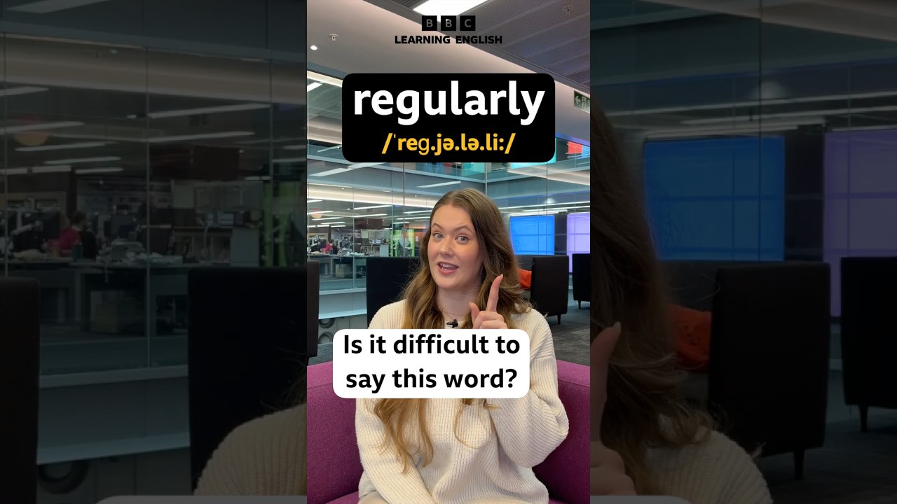 Pronunciation hack – ‘regularly’ #shorts