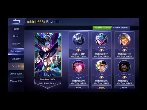 SUPER INTENSE!! Miya Late Game Comeback, Legend Never Surrender! - Top 1 Global Miya by rebirth666