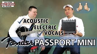 Video thumbnail for FENDER PASSPORT MINI AMP REVIEW - ALVIN and DAN GEAR REVIEWS (2019) by alvin deleon