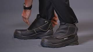 How-To: How to properly put on the uvex 3 MACSOLE S3 welder lace-up boot