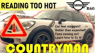 Mini Too Hot and Fans keep running- How to change the thermostat n18 engine-Find and Fix