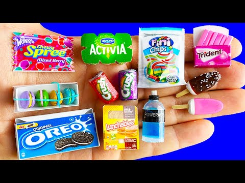20 DIY MINIATURE FOOD AND DRINKS REALISTIC HACKS AND CRAFTS !!!