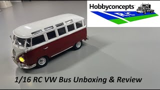 1/16 Maisto RC VW Bus - Unboxing & Review