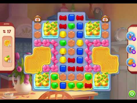 HomeScapes Level 2090 no boosters (17 moves)