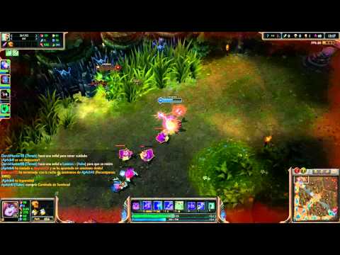 LoL Gameplay #9: Lulu vs Riven (10-1-8) Ranked