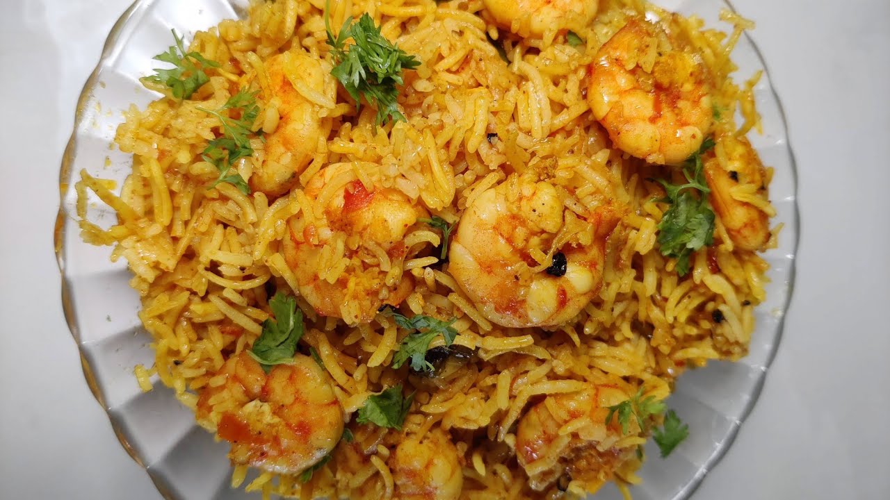 Simple Prawn Pulao Recipe | Shrimp Pulao Recipe | How to make easy shrimp pulao |Prawns Pulao
