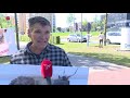 Demonstratie om uitblijven anticonceptie grote grazers in Oostvaardersplassen.