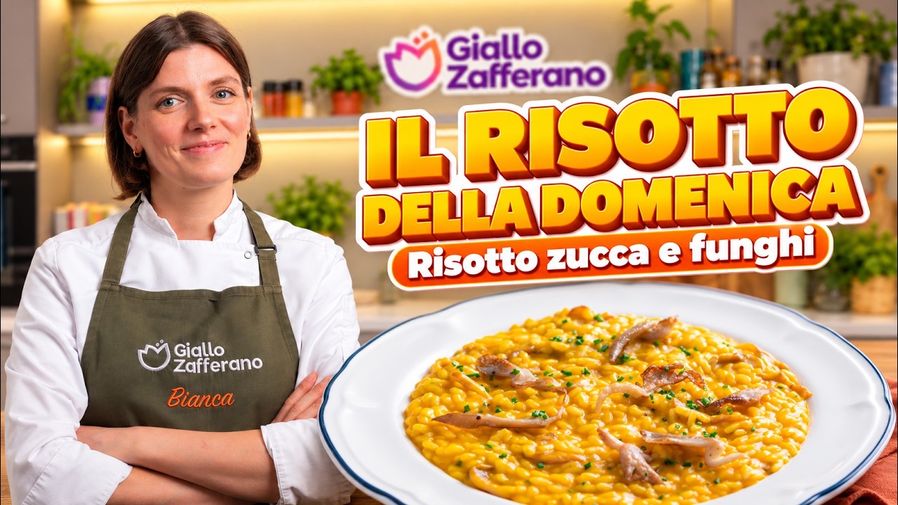 RISOTTO ZUCCA e FUNGHI - l'ABBINAMENTO dell'AUTUNNO🎃