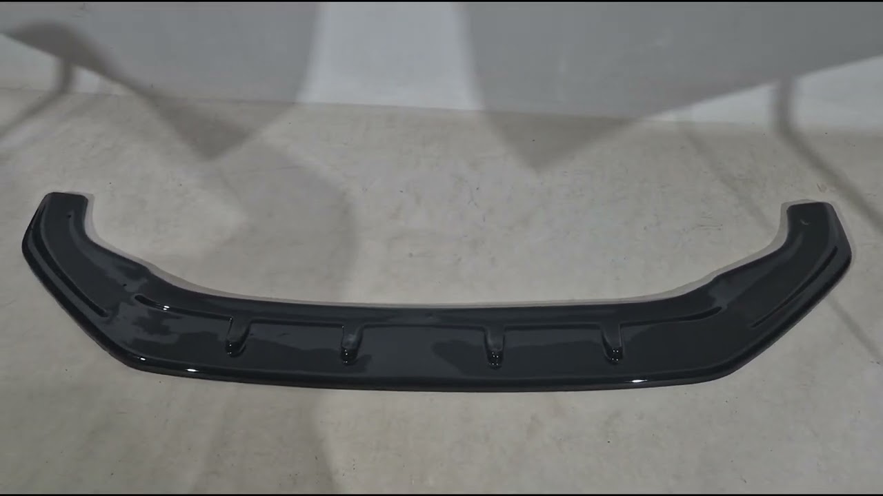 Volkswagen Golf 7/E-Golf 2012–2020 Front lip splitter DPT V-1 (voor GTI, 2017-2019, hoogglans zwart) Video 1
