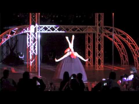 Polina Volchek 'Pink Puma' at Pole Art Cyprus 2014