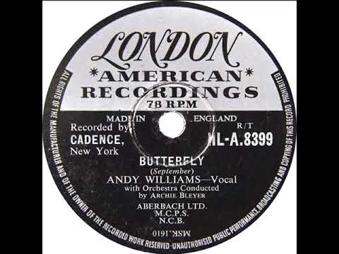 UK New Entry 1957 (59) Andy Williams - Butterfly