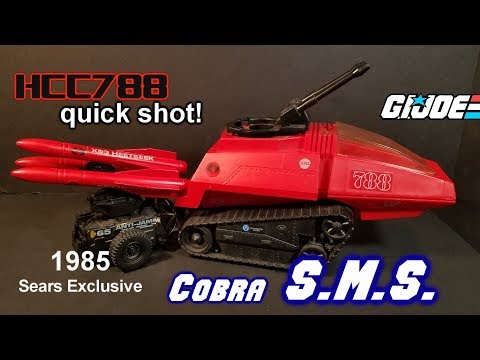 HCC788 quick shot ! 1985 Cobra S.M.S. - Sears Exclusive G.I. Joe toy!