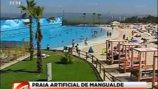 preview picture of video 'Praia artificial de Mangualde está a ser um sucesso'