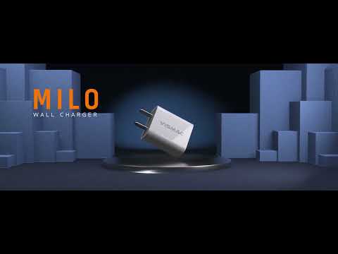 VISMAC Milo Wall Charger, 2.4A Fast Charging. Dual USB Output, with Micro-USB Charging & Sync Cable