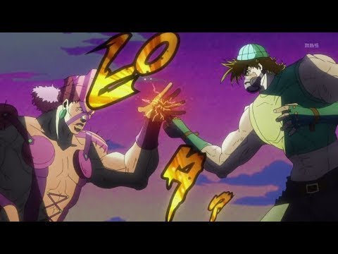 Best Anime"_ JJBA Battle Tendency: Joseph VS Esidisi Supercut