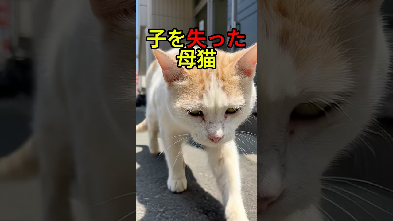 子猫を失った母猫、施設に保護されて出会ったのは【感動物語】 #shorts