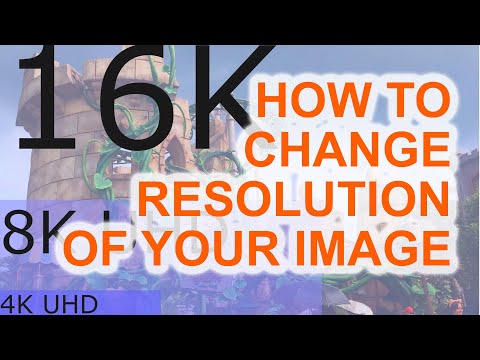 How to change resolution of your image