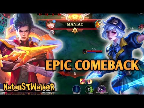 WANWAN IS STILL OP😅  EPIC COMEBACK NATAN GAMEPLAY | MLBB
