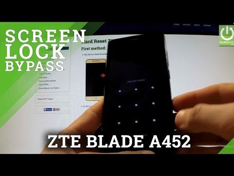 Hard Reset ZTE BLADE A452 - how to remove Pattern Lock