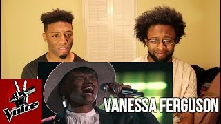 The Voice Blind Audition - Vanessa Ferguson: &quot;Don&#39;t Let Me Down&quot; (Reaction)