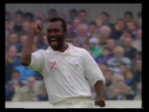 ENGLAND v WEST INDIES 1st TEST MATCH DAY 1 HEADINGLEY JUNE 6 1991 MALCOLM MARSHALL ROBIN SMITH