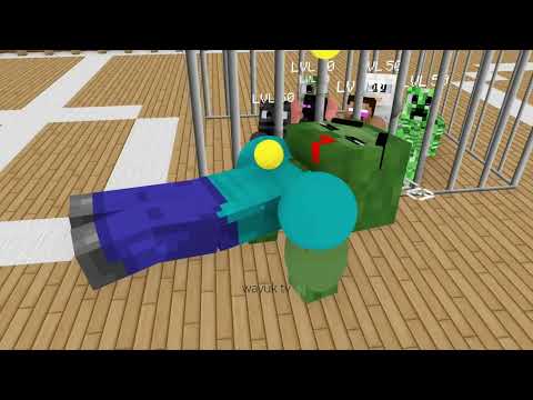 Minecraft Poor Beggar Crock LVL1 VS Body Builder Boss LVL150 Part 3/3