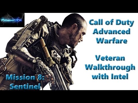 Call Of Duty Advanced Warfare Mission 8 - Sentinel - Veteran Walkthrough with all Intel