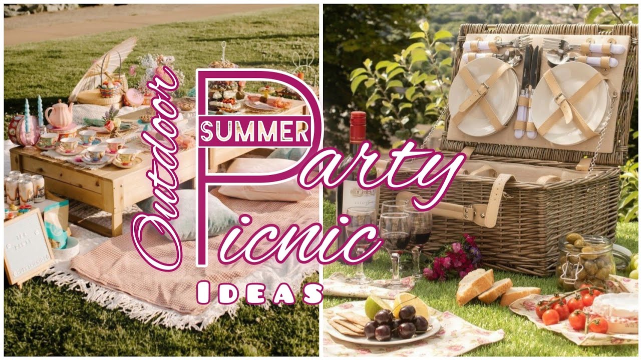 Picnic setup ideas DIY|Summer outdoor picnic party | picnic food ideas #picnic#garden#outdoors#food