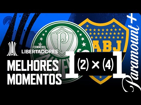 PALMEIRAS 1 (2) x (4) 1 BOCA JUNIORS - MELHORES MOMENTOS | CONMEBOL LIBERTADORES 2023