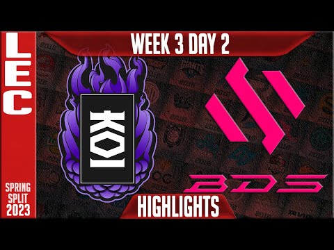 KOI vs BDS Highlights | LEC Spring 2023 W3D2 | KOI vs Team BDS