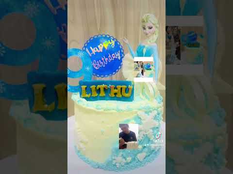 Frozen Themed Cake by K මී Cakes ❄️💙