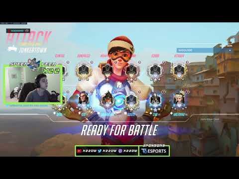 Top500 tracer gameplay on Junkertown| X22ow Overwatch Gameplay