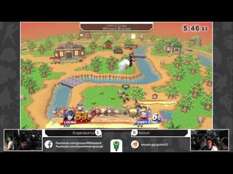 GUMS 12 Singles (Winner's Bracket) - Nelvin (Diddy) vs Kogarasuma (Lucina)