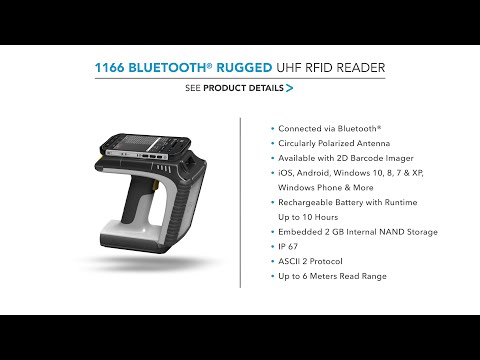 TSL 1166 Bluetooth® Rugged UHF RFID Reader TSL 1166 Bluet...
