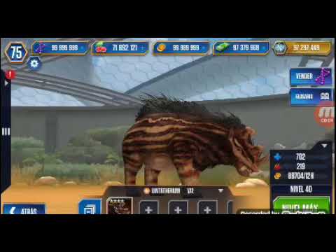 NEW MAX LEVEL 40 CENOZOIC UINTATHERIUM (JURASSIC WORLD THE GAME )
