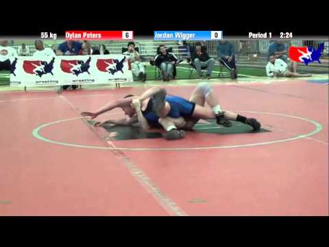 Dylan Peters vs. Jordan Wigger at 2013 ASICS University Nationals - FS