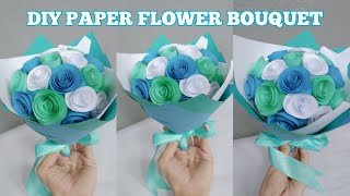 DIY PAPER FLOWER BOUQUET | MOTHERS DAY GIFT IDEA | ALL PAPERMADE BOUQUET FLOWERS | Craftiness Things