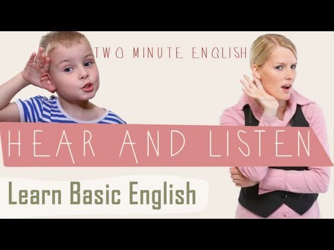 Hear vs Listen - Common English Errors