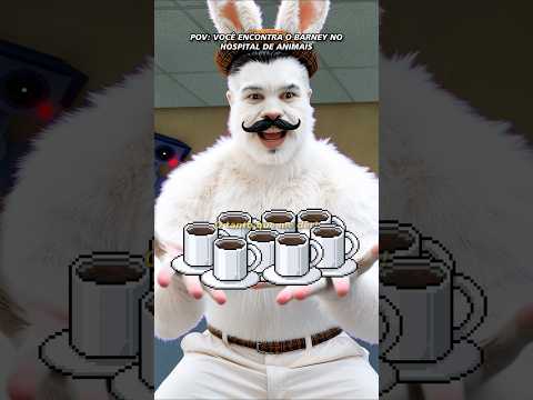 O BARNEY QUERIA CAFÉ NO HOSPITAL DE ANIMAIS #roblox #animalhospital #robloxshorts