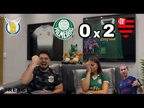 REACT REAÇÕES PALMEIRAS x FLAMENGO | Casal Rivalidade