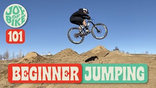 HOW TO JUMP A MOUNTAIN BIKE | OVER 40 | This dude learns spooky fast!