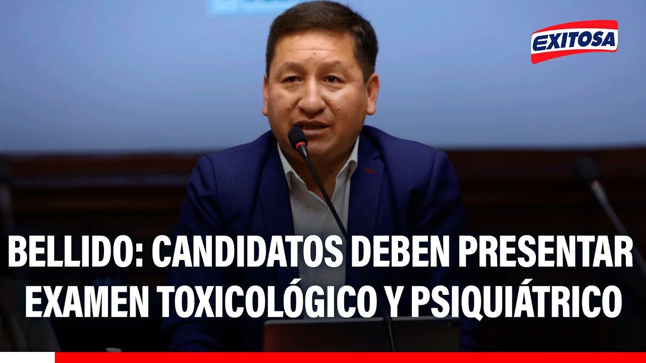 🔴🔵 Candidatos deben presentar examen toxicológico y psiquiátrico para postular, según Guido Bellido