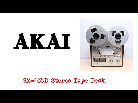 Akai GX-635D Stereo Tape Deck Record Playback Demo