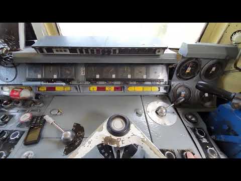 Electric locomotive Skoda - rheostat brake on fast train