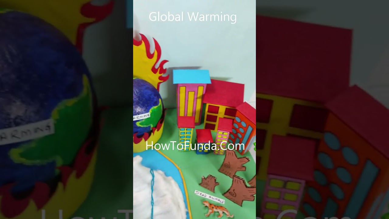 global warming working model science project - howtofunda - #shorts  | howtofunda