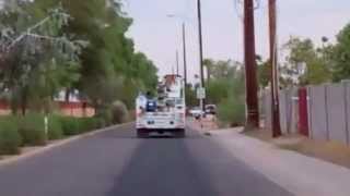 SRP Bucket Truck - Power Outage - August 27, 2011