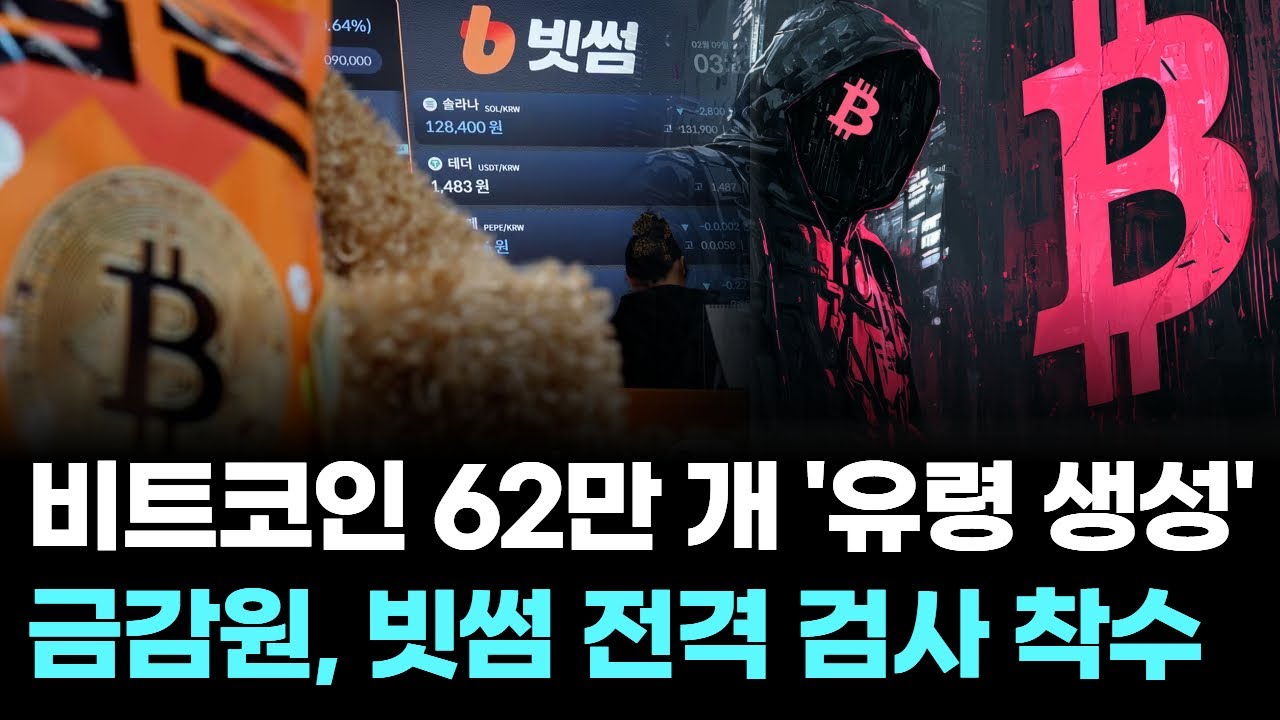 비트코인 62만 개 ‘유령 생성’…금감원, 빗썸 전격 검사 착수
