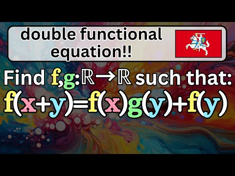 what a great "double" functional equation!