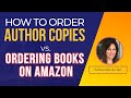Ordering Author Copies vs. Ordering Books on Amazon
